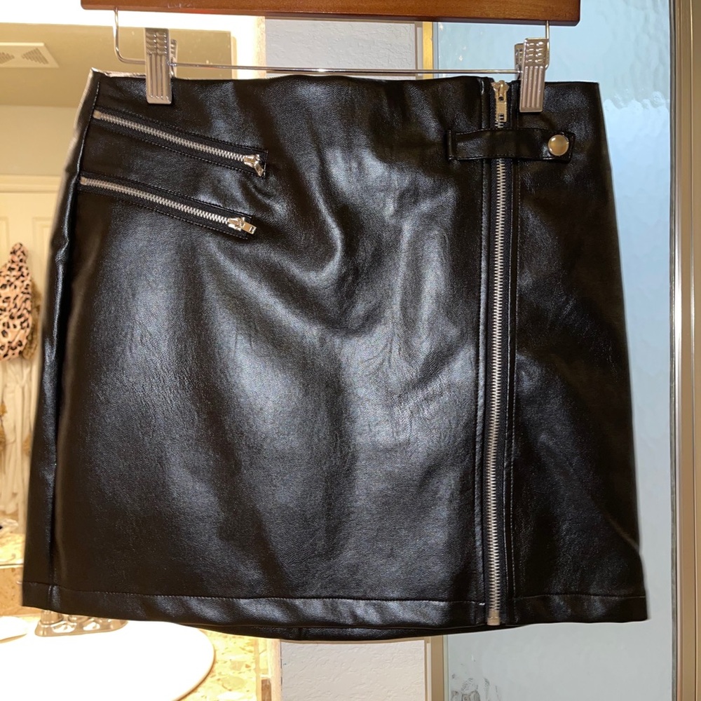 Black Leather Skirt
